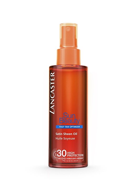 Lancaster Sun Beauty Satin Sheen Oil Fast Tan Optimizer Spf30 150 Ml Güneş Ürünü 1