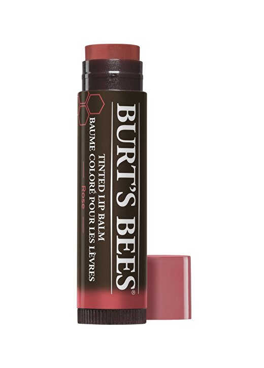 Burts Bees %100 Doğal Ve Renkli Dudak Bakımı - Kırmızı - Tinted Lip Balm - Rose Dudak Koruyucu 2