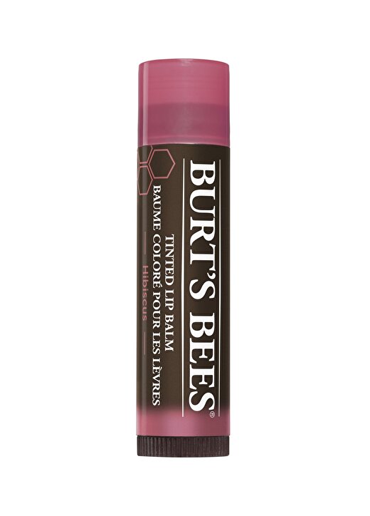 Burts Bees %100 Doğal Ve Renkli Dudak Bakımı - Gül Kurusu - Tinted Lip Balm - Hibiscus Dudak Koruyucu 1