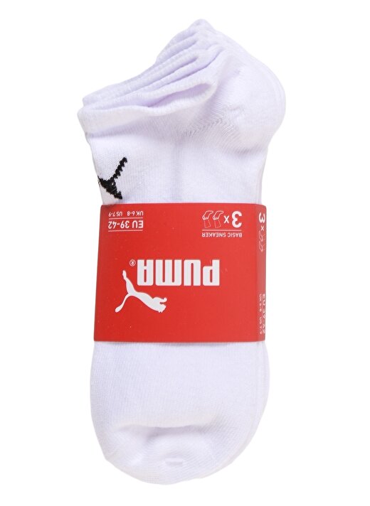 Puma Spor Unisex Beyaz Çorap 1