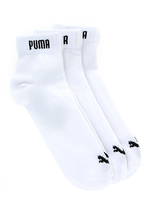 Puma Unisex Beyaz 3'lü Spor Çorap 1