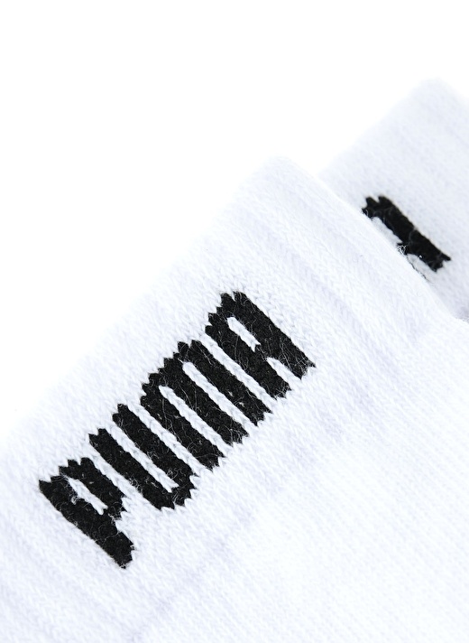 Puma Unisex Beyaz 3'lü Spor Çorap 3