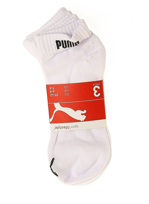 Puma Unisex Beyaz Kısa Çorap 1
