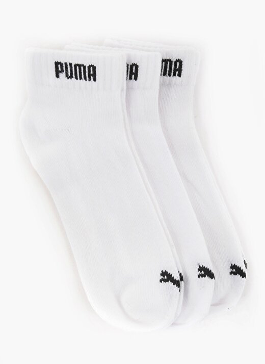 Puma Beyaz Unisex 3Lü Spor Çorap 88749802 Quarter 1