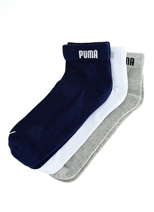 Puma Unisex Koyu Lacivert Kısa Spor Çorap 2