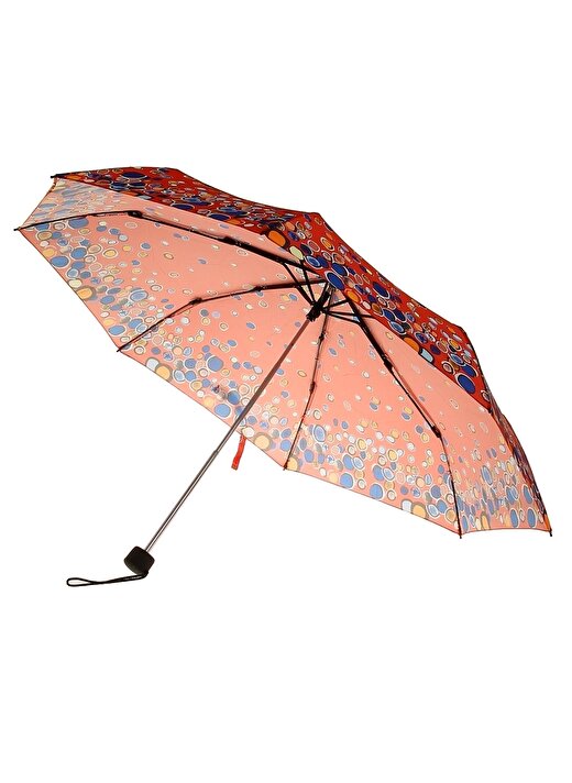 Zeus Umbrella Daire Desenli Renkli Unisex Şemsiye 4