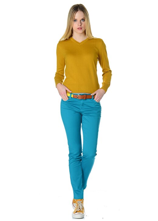 Asymmetry Yeşil Kadın Pantolon 3