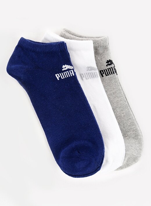 Puma Unisex Çok Renkli 3'Lü Spor Çorap 1