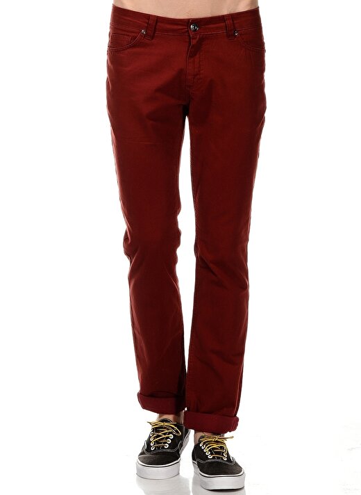 Fabrika Kırmızı Erkek Klasik Pantolon 303849900 Casual P 4