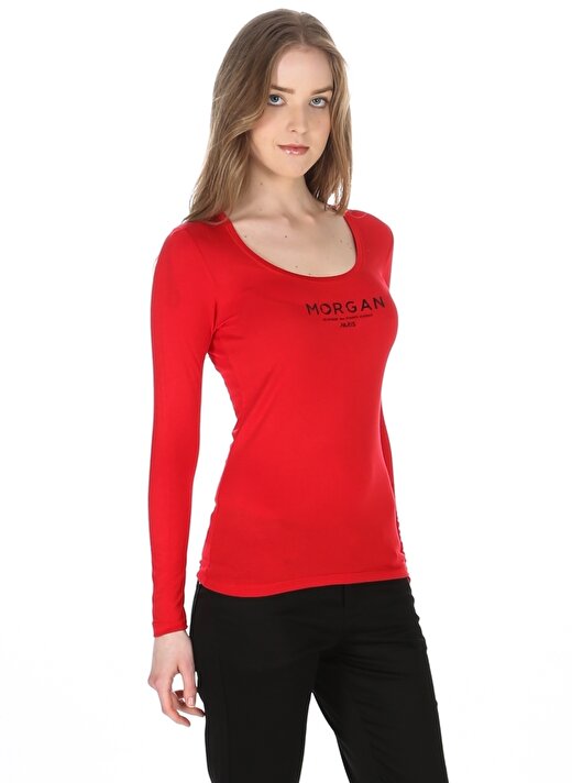 Morgan Kırmızı Kadın T-Shirt 3