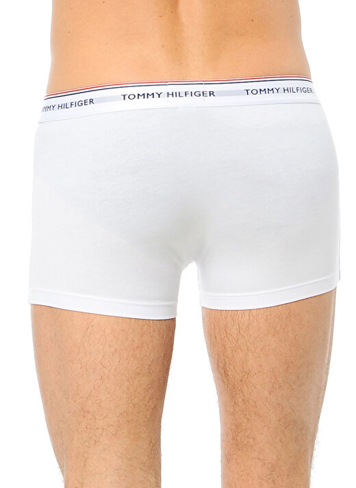 Tommy Hilfiger Beyaz Erkek Boxer 1U87903842 Stretch 3