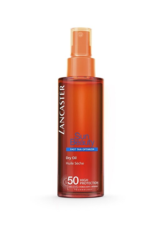 Lancaster Sun Beauty Dry Oil Fast Tan Optimizer Spf50 150Ml Güneş Yağı 1