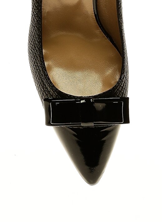 İnci Siyah Kadın Topuklu Ayakkabı 3