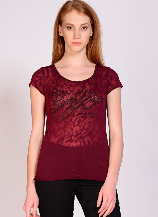 Broadway Kırmızı Kadın T-Shirt 60102054 4