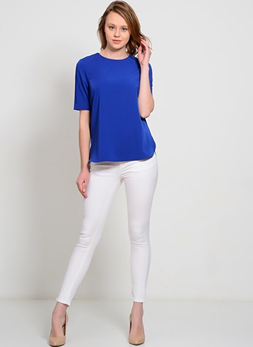 Yas Mavi Kadın T-Shirt 26003032 2