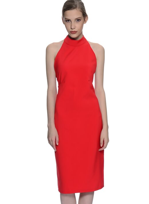 Fashion Union Kırmızı Kadın Elbise TLU682 4