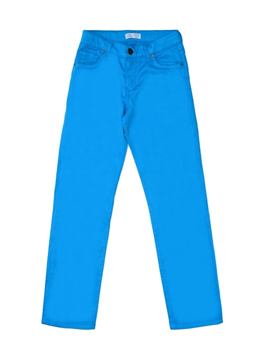 Fresh Company Kemerde Ayarlı Lastik 5 Cepli Mavi Erkek Çocuk Pantolon 1