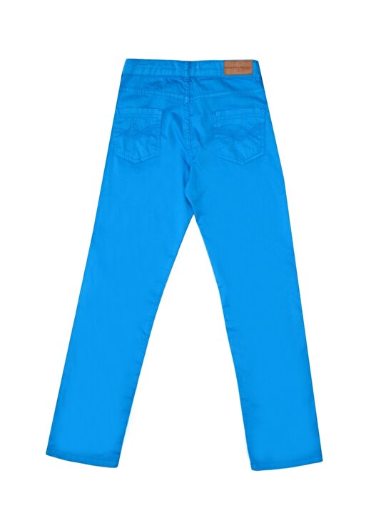 Fresh Company Kemerde Ayarlı Lastik 5 Cepli Mavi Erkek Çocuk Pantolon 2