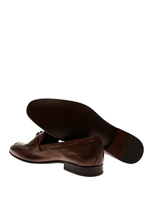 İnci Püskül Detaylı Kahverengi Erkek Klasik Ayakkabı 3