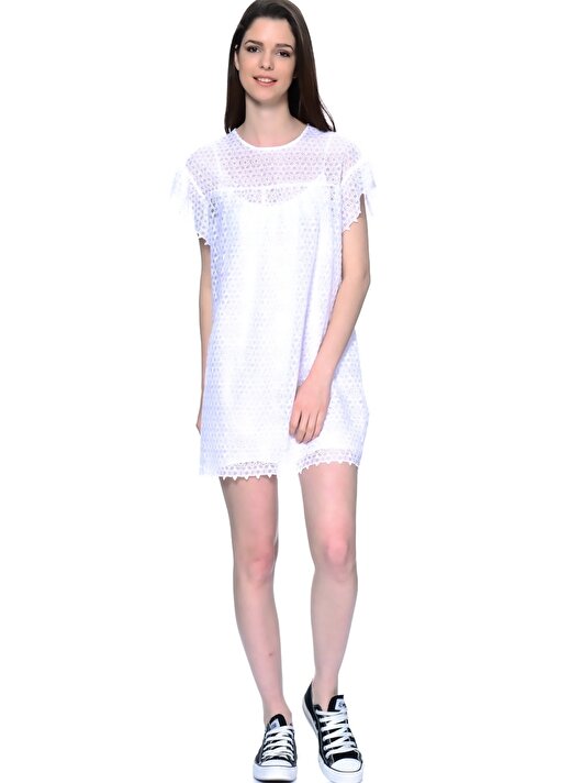Little White Lies Beyaz Kadın Elbise LWL-818 1