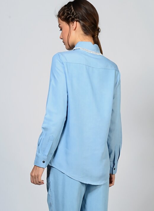 Goldie Mavi Kadın Gömlek 1-935-2-1 4