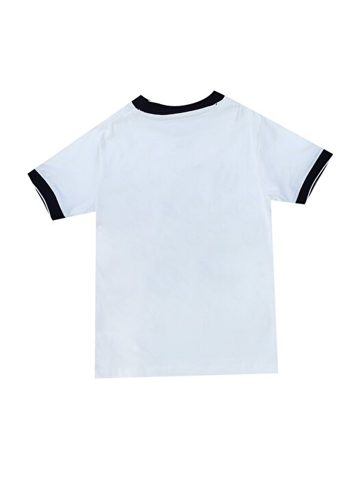 Losan Bisiklet Yaka Kısa Kollu Baskılı Beyaz Erkek Çocuk T-Shirt 2