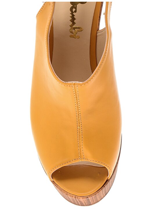 Bambi Ayakkabı Sarı Topuklu Ayakkabı 2