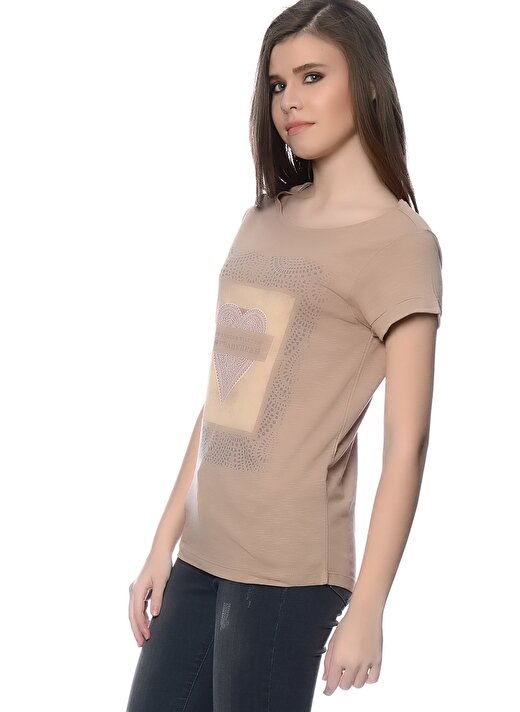Broadway Pembe Kadın T-Shirt 10156218 3