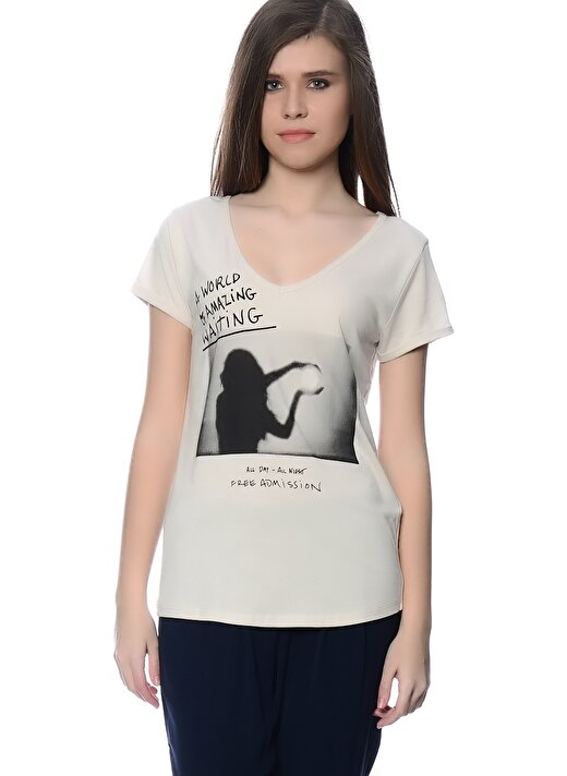 Broadway Sedef Kadın T-Shirt 1