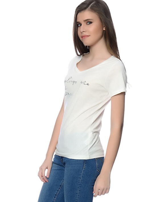 Broadway Koyu Beyaz T-Shirt 3