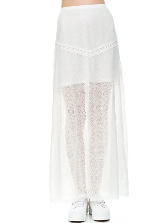Lovecat Dantelli Beyaz Kadın Elbise 2