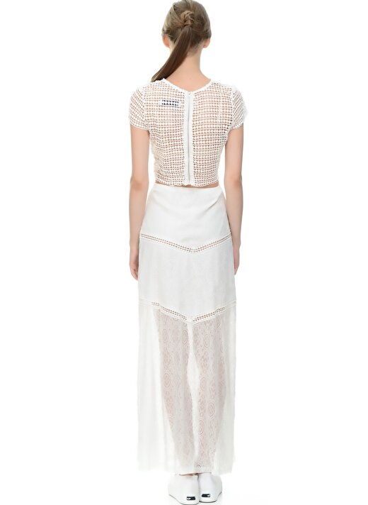 Lovecat Dantelli Beyaz Kadın Elbise 3