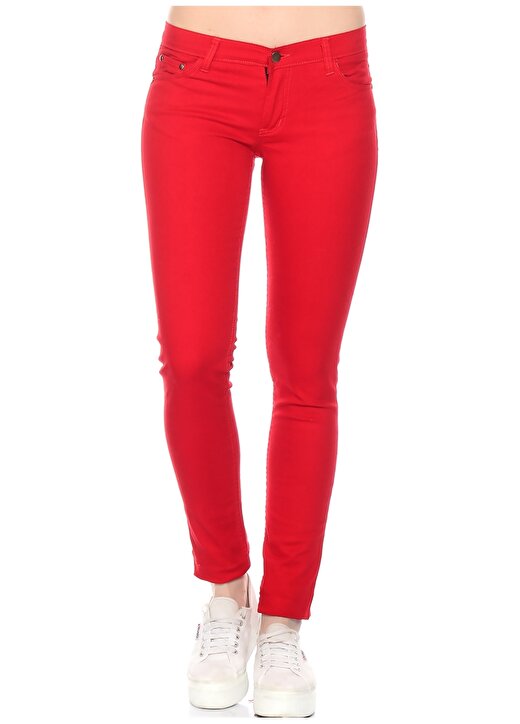 Compania Fantastica Kırmızı Kadın Denim Pantolon SP16JEA04 2