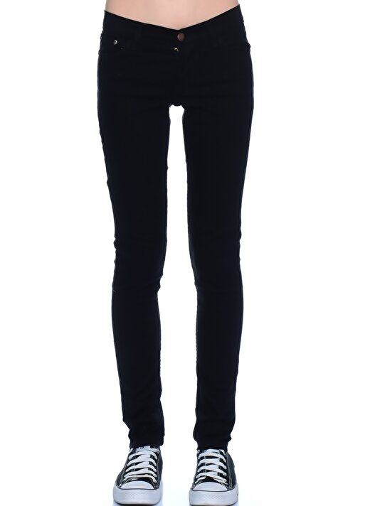 Compania Fantastica 5 Cepli Skinny Kalıp Siyah Kadın Denim Pantolon 2