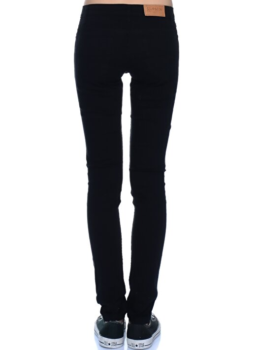 Compania Fantastica 5 Cepli Skinny Kalıp Siyah Kadın Denim Pantolon 3