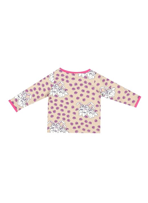 Smafolk Kum Melanj Tavşan Desenli Kız Bebek T-Shirt 2