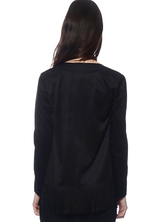 Unique 21 Standart Kalıp Polyester Siyah Kadın Ceket 3