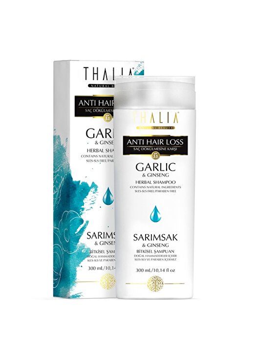 Thalia 300 Ml Sarımsak Ve Ginseng Özlü Saç Dökülmesine Karşı Etkili Bakım Şampuanı 1