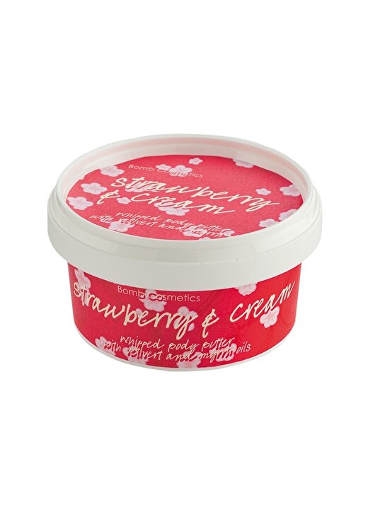Bomb Cosmetics Strawberry & Cream Body Butter Vücut Nemlendirici 1
