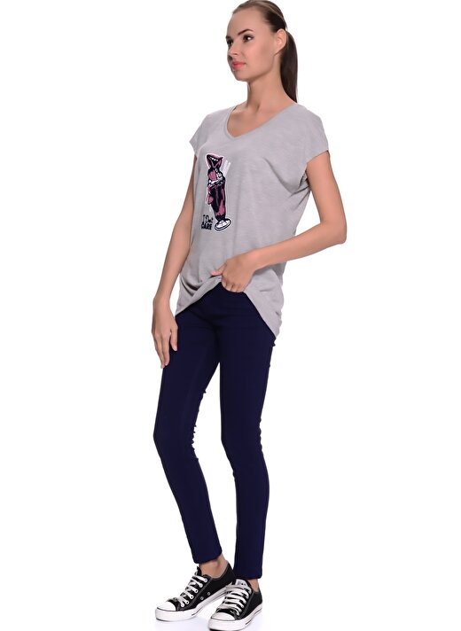 T-Box Füme Melanj Kadın T-Shirt - 62LAR CELINE (K) T 2