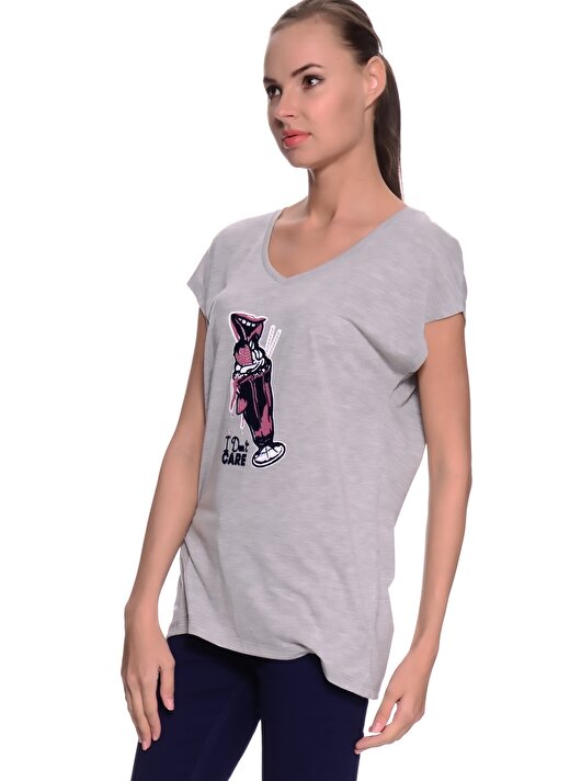 T-Box Füme Melanj Kadın T-Shirt - 62LAR CELINE (K) T 4