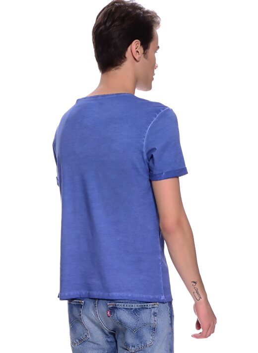T-Box Neon Lacivert Erkek T-Shirt 3
