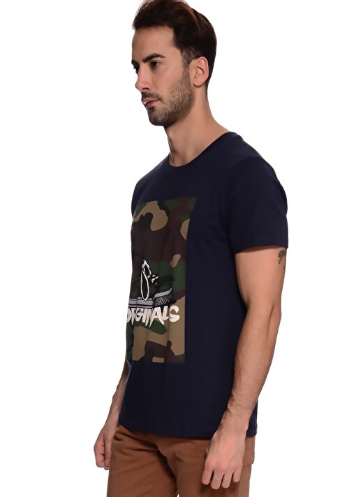 Jack & Jones Koyu Lacivert Erkek T-Shirt 12109104 3