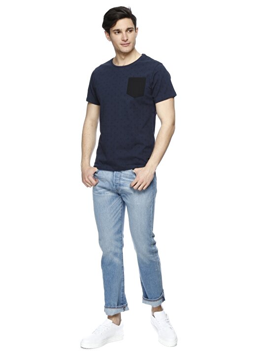Casual Friday Koyu Lacivert Erkek T-Shirt 20500401 2