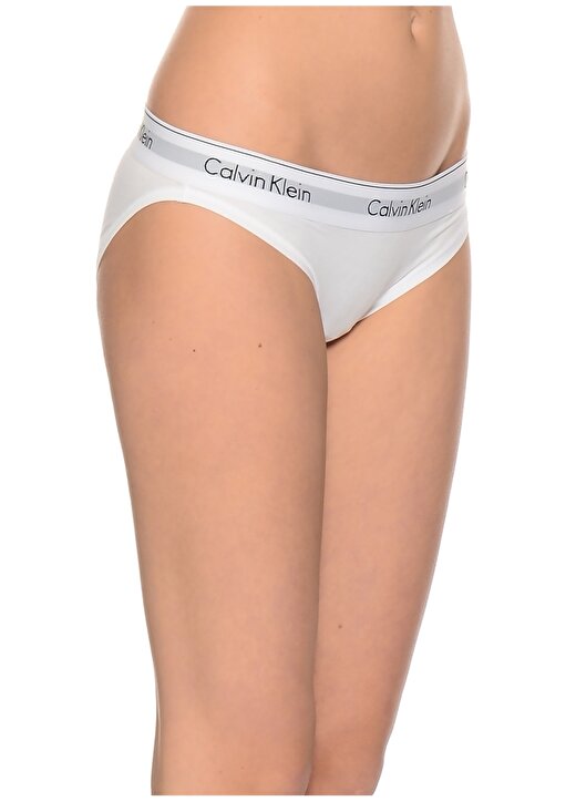 Calvin Klein Beyaz Yüksek Bel Külot 3