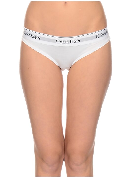 Calvin Klein Beyaz Yüksek Bel Külot 4