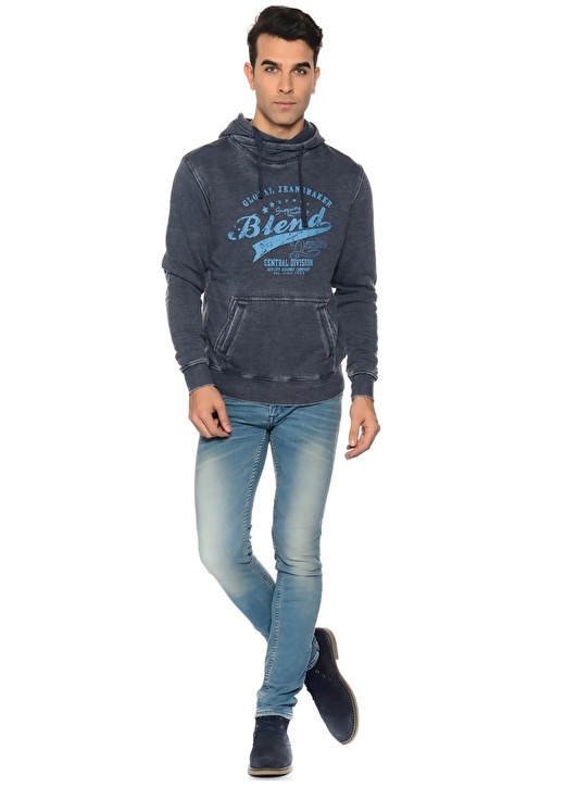 Blend Koyu Mavi Sweatshirt 3