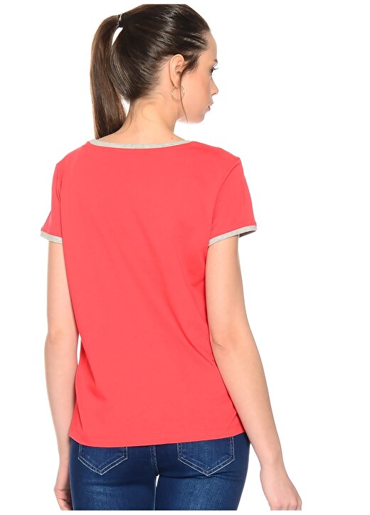 T-Box Açık Kırmızı Kadın T-Shirt 4