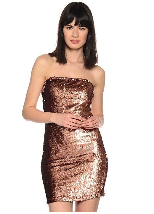 Motel Rocks Bronz Kadın Elbise 2