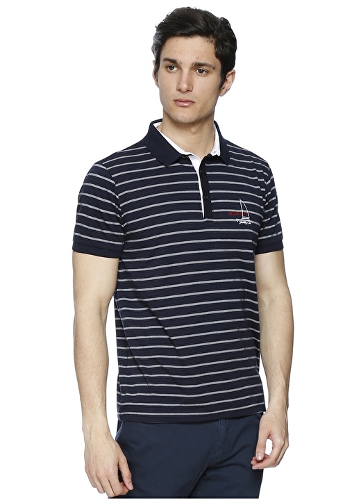 George Hogg Polo Yaka Lacivert T-Shirt 3